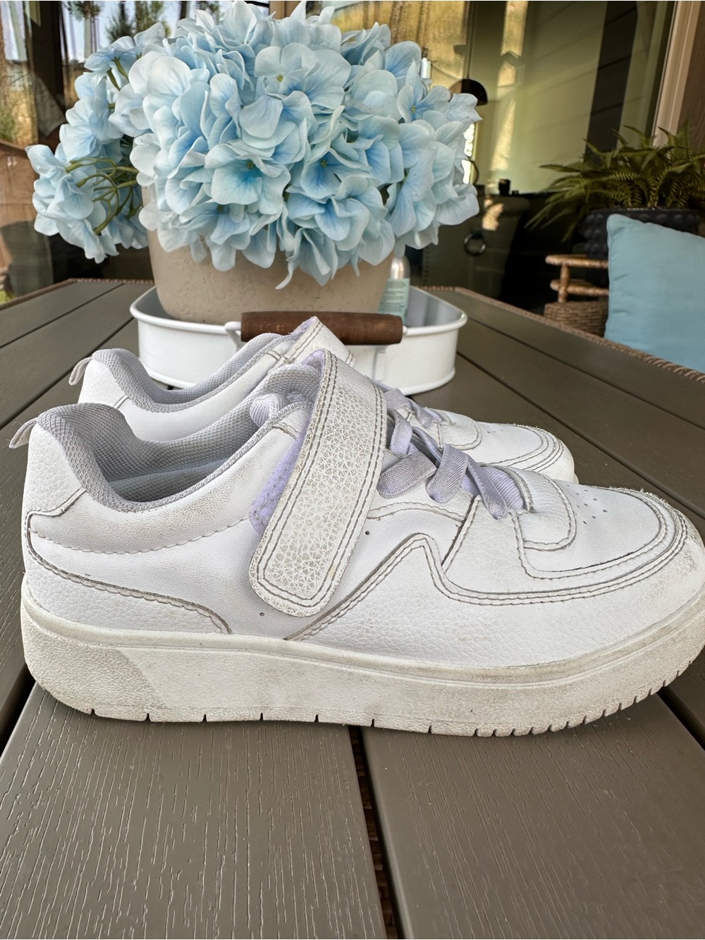 H&M White Kids Velcro Sneakers